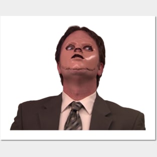 Dwight Schrute - Skin Mask Posters and Art